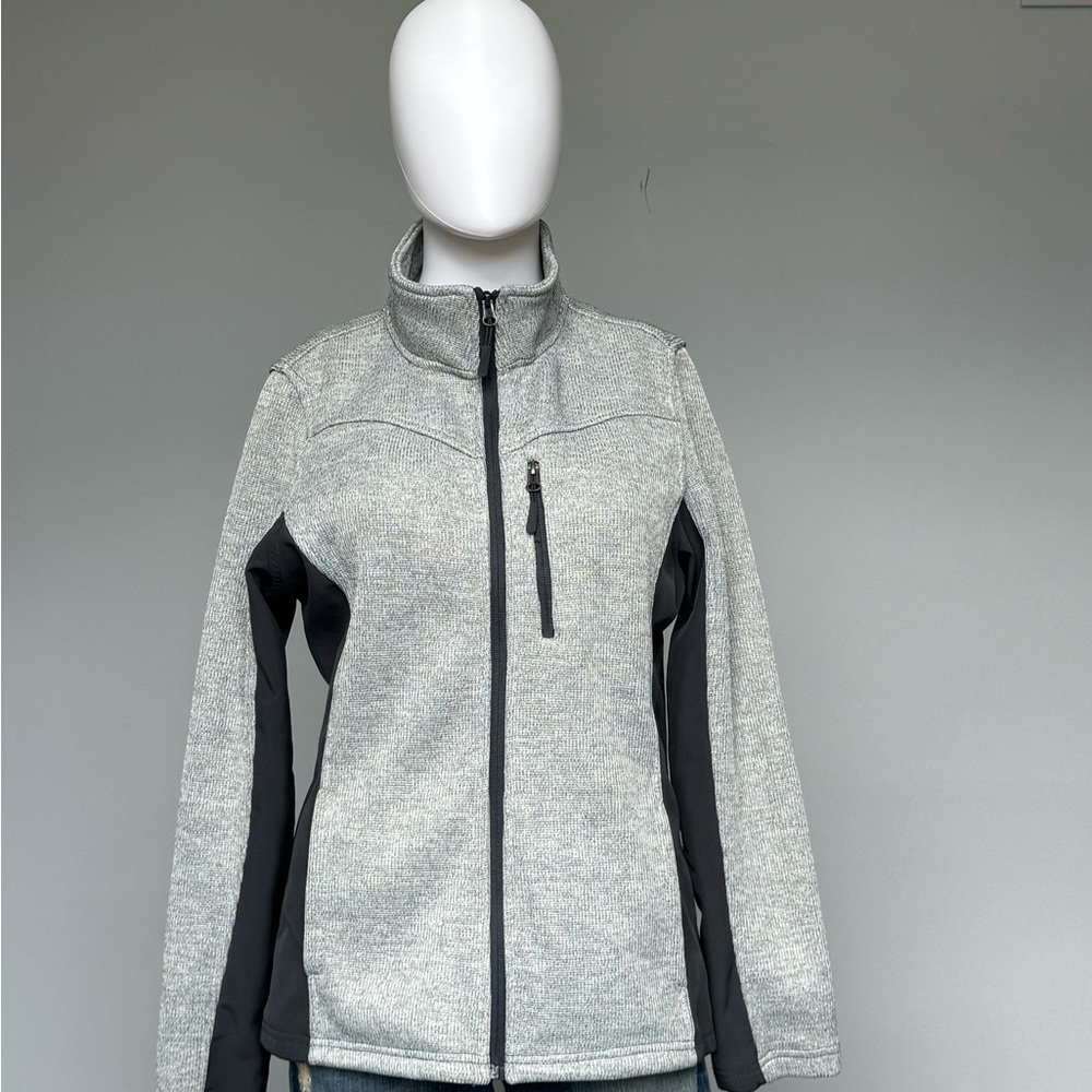 Women's Gray Zip-Up Jacket